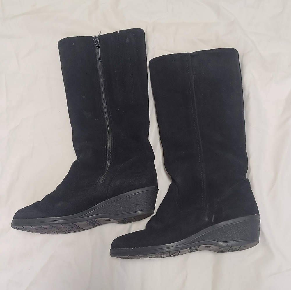 Leather wool lined warm boots, made in England, size 38 - Picture 10 of 12